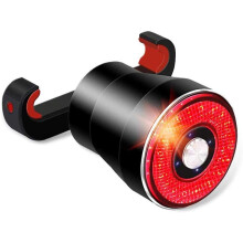 Lumină spate pentru bicicletă cu senzor inteligent, reîncărcabilă prin USB pentru confort, montare ușoară și detașabilă pentru