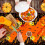 Τραπεζομάντιλο Spooky Halloween, 140cm X180cm PVC με σχέδια φαντασμάτων κολοκύθας, 4