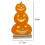 Ανθεκτικό μεταλλικό φανάρι Jack-O-Lantern, φωτιζόμενο LED για εξωτερικούς χώρους, με 2