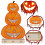 Ανθεκτικό μεταλλικό φανάρι Jack-O-Lantern, φωτιζόμενο LED για εξωτερικούς χώρους, με 3