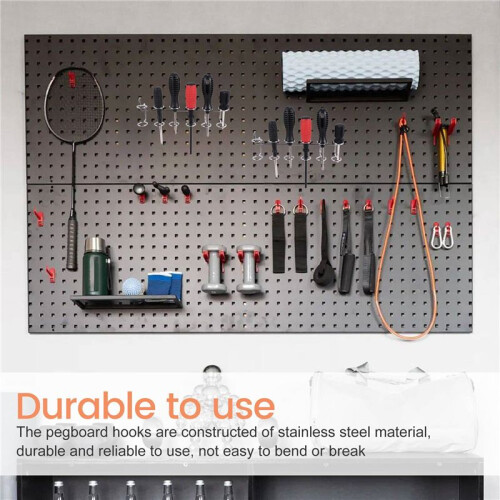 2 Pcs Screwdriver Holder Pegboard Multi-Tool Holder Accessory Pegboard Accessories Multi-Ring Tool Holder for Pegboard 1