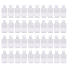 40 Stuks 2 Oz 60 Ml Doorzichtige, Hervulbare Flip-Top PET-Plastic Reisflescontainer