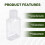 40 PCS 2 Oz 60 Ml Clear Refillable Flip Top PET Plastic Travel Bottle Container 5