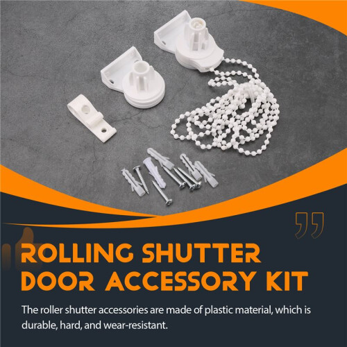 Roller Blind Fittings Kit, Roller Blinds Brackets with Beaded Chain, Curtain Roller Accessories for Windows Replacement 1