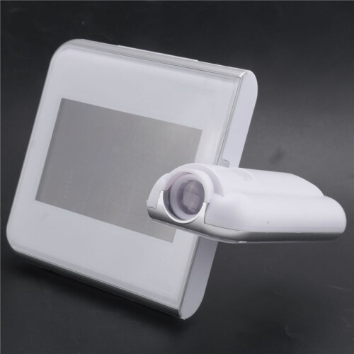 LED Digital Projection Alarm Clock Temperature Thermometer Desk  Date Display Projector Calendar Table Led Clock C 1