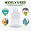40 PCS 2 Oz 60 Ml Clear Refillable Flip Top PET Plastic Travel Bottle Container 7