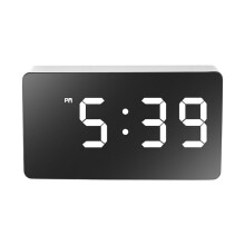 LED Multifunctionele Spiegel Klok, Digitale Alarm Snooze Display Tijd Nacht LCD Licht, Desktop USB 5V/Geen Batterij Home Decor