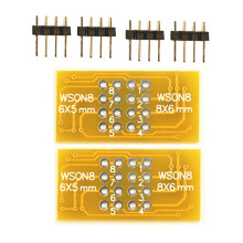 2 STÜCKE Programmieradapter WSON8 auf DIP8 Programmieradapterplatine QFN8/DFN8 auf DIP8 & WSON8/MLF8 auf DIP8 Sockel