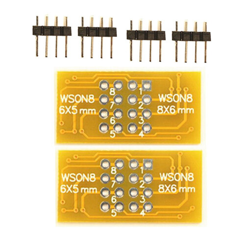 2PCS Programmer Adapter WSON8 to DIP8 Programmer Adapter Board QFN8/DFN8 to DIP8 & WSON8/MLF8 to DIP8 Socket