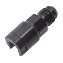 6AN To 3/8 Quick Disconnect Female EFI Adapter Fitting Aluminum AN6 Male Flare To 3/8In Fuel Pipe Connectors (3/8)