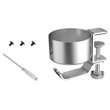 2-In-1-Tischbecherhalter mit KopfhöReraufhäNger, Auslaufsicherer Becherhalter für Desktop-Kaffeetasse/Flasche/KopfhöRer - Silber