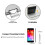 Electronic Folding LCD Digital Alarm Clock Desktop Temperature Hygrometer Clock Weather Station Desk Table Clock Black 4
