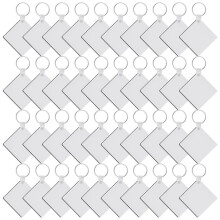 Juego de 120 Llaveros Cuadrados en para SublimacióN con Llavero de Transferencia de Calor de Doble Cara para Llavero y Manualidades DIY
