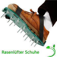 Aérateur de pelouse pour améliorer la santé du sol, stabilité supérieure grâce à ses doubles sangles, chaussures d'aérateur de pelouse avec