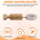 8Pcs DIY Leather Hand Sewing Position Located Hand Tool Positioning Needles Stitching, Fixed Suture Leather Tool 6-12MM 2