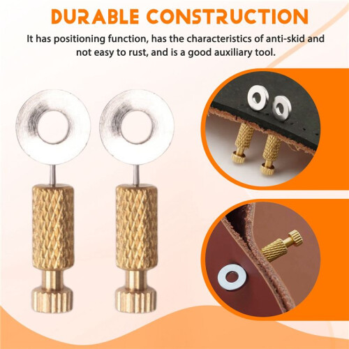 8Pcs DIY Leather Hand Sewing Position Located Hand Tool Positioning Needles Stitching, Fixed Suture Leather Tool 6-12MM 2
