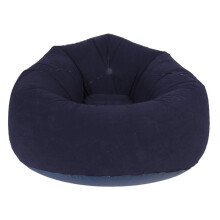 Large Inflatable Sofa Chair Bean Bag Flocking PVC Garden Lounge Beanbag Outdoor Furniture Camping Backpacking Bags(A)