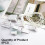 Replacement Roller Blind No Drilling17 mm Roller Blind Holder Window Double Roller Blind Clamp Holder Chain Hoist 4
