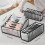 Underwear Bra Socks Organizer Storage, Washable Foldable Drawer Clothes Organizer (Black-11 Grids) 10
