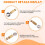 8Pcs DIY Leather Hand Sewing Position Located Hand Tool Positioning Needles Stitching, Fixed Suture Leather Tool 6-12MM 4
