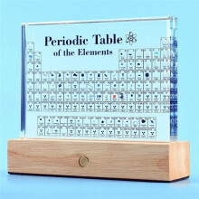 Periodic Table with Real Elements Inside, Table of Elements, Acrylic Periodic Table Display with 83 Real Samples