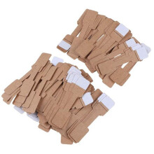 500 Stück Quadratische, Blanko, Braunes Papier, Preisschilder, Etiketten, Schmuckdisplaykarten, Etiketten, Ringaufkleber, Hängeetiketten, 6 X 1,2 cm