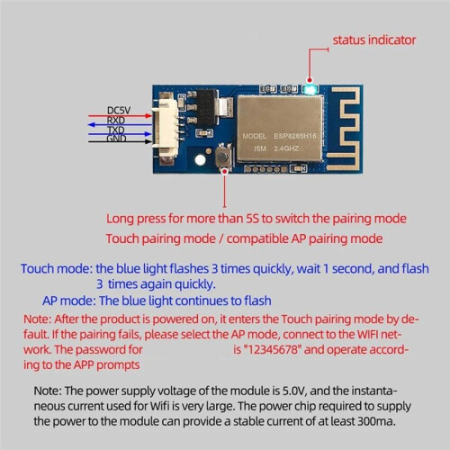 ESP8285H16 WIFI Module Mobile Phone APP  Home Remote Controller By Power System to Controls Power Module for - 1