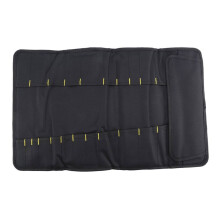 Professional Cutlery Chef Bag - Knife Roll Bag for Chefs Fits to 22 Knives Black Chef Storage Bag