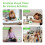 60-Minute Visual Timer with Night Light, Countdown Timer,Pomodoro Timer with Rainbow Pattern for Kids and Adults Green 4