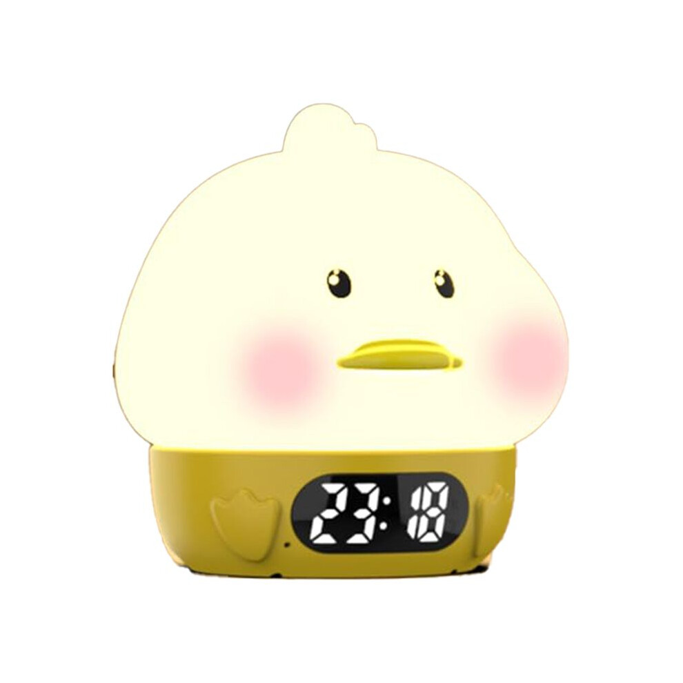 Alarm Clock S For Kids-Duck Night S,Temperature Display,Rgb Color Changing, Wake Timer, Rechargelable Light