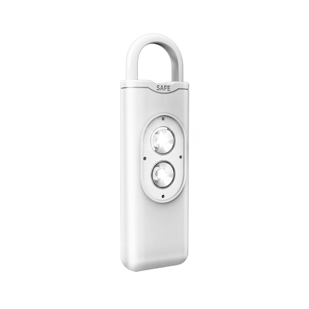 Alarm 130Db Anti-Wolf Alert For Girl Child Women Carrying Scream Loud Panic Alarm Emergency Alarm Keychain White Exogio