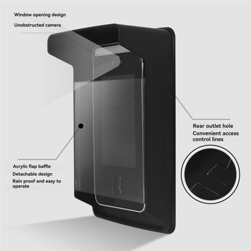 Waterproof Case Rain Protector Outdoor Rainproof Cover Protection Access Control Keypad Doorbell Card Reader Sun Shell 1