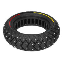 10x3/255x80(80/65-6) Dreifarbiges Linien-Flügelmuster Schnee-Offroad-Vollreifengürtel Anti-Rutsch-Schraube
