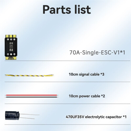48K AM32 3-8S 70A ESC for FPV Racing Drones, Single Electronic Speed Controller, Enhanced Flight Stability 2
