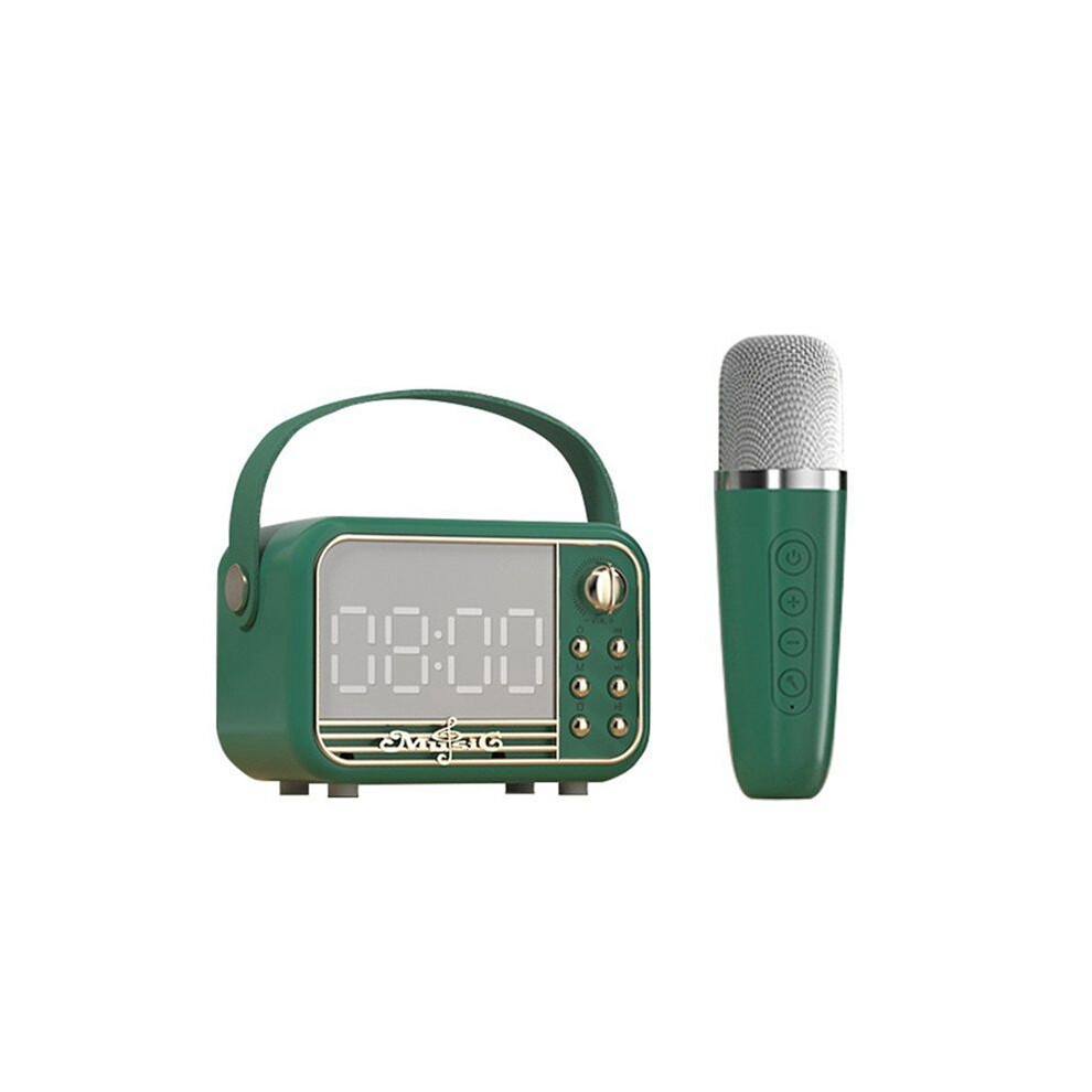 Speaker With Microphone Speaker Support Tf Card U Disk Aux 3D Sound Diffusion Type Alarm Clock Speaker A 4712496541986