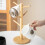 Coffee Cup Holder A Thicker Base Suitable for Countertops Cup Holder with 6 Hooks Black 5