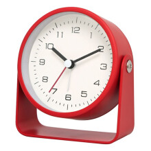 Small Metal Alarm Clock Quiet Desk Clock for Students for Room Desk Office Decoration C