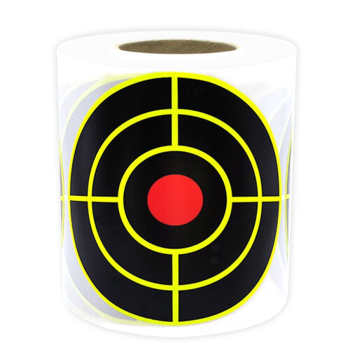 200Pcs Self Adhesive Shooting Target Sticker 7.6cm Splatter  Amp Reactive Practice Training Stickers