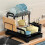 Dish Bowl Drainer Storage Rack Kitchen Dish Drying Rack with Drain Basket Countertop Dinnerware Organizer Drainboard 3