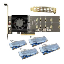 PCle 4.0 X8 to NVME 4-Bit M.2 Hard Disk Expansion Card PLX88024 Drive-Free Split-Free Pcie 4.0 Nvme Expansion Card B
