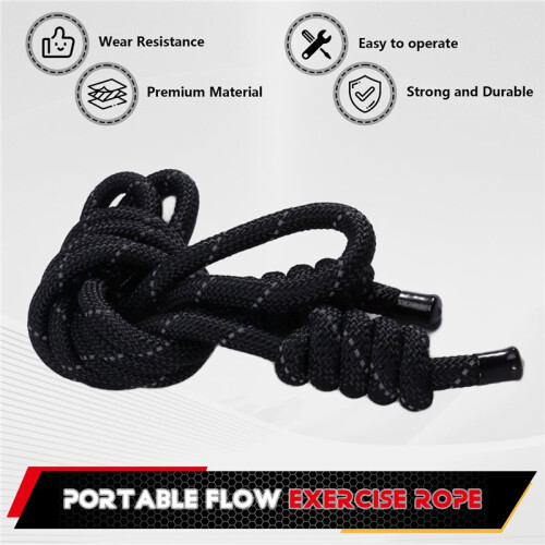 Corda per Esercizi Portatile per Uomini e Donne, Allenamento Indoor e Outdoor, Flow Rope Exercise 2