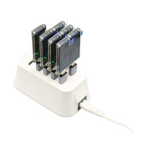 Bitcoin Solo Miner Nerd Miner V2 780kh/S met T-DISPLAY-S3 en 7-Poorts USB-Hub, Efficiënt BTC-Miningstation EU-Stekker
