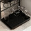 2-Tier Black Cup Holder for Cup Storage and Draining Kitchen Supplies Rack 7
