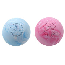 KSONE Lacrosse Massageboll - Bärbar Fitness Massageboll - Muskelmassage Roller - Avkoppling Mjuk Massageboll Blå+Rosa