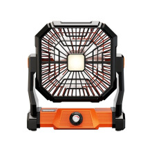 Powered Fan Camping with Light, Portable Camping Fan Usb Rechargeable, Tent Camp Fan