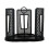 Rotating Coffee Cup Holder for Office and Kitchen Black Plastic Storage Rack 1