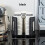Rotating Coffee Cup Holder for Office and Kitchen Black Plastic Storage Rack 7