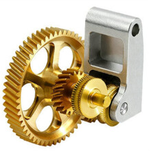 For X1/P1S Extruder Gear Hardened Steel+Brass Gear DLC -Coated Feed Wheel Kit for P1S