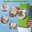 Rotary Cheese Grater - Manual Vegetable Slicer and Shredder with Handle, Strong Suction Base Efficient Slicing 3