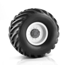 4PCS 12mm Hex Hubs RC Truck Tires and Wheels 2.95 Tires for 1/10 for Rustler Stampede Hoss 4x4 Green